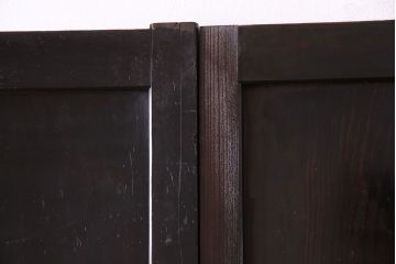 【商談品】古民具　古さを感じる木の質感　明治期の板戸(引き戸、建具)3枚組