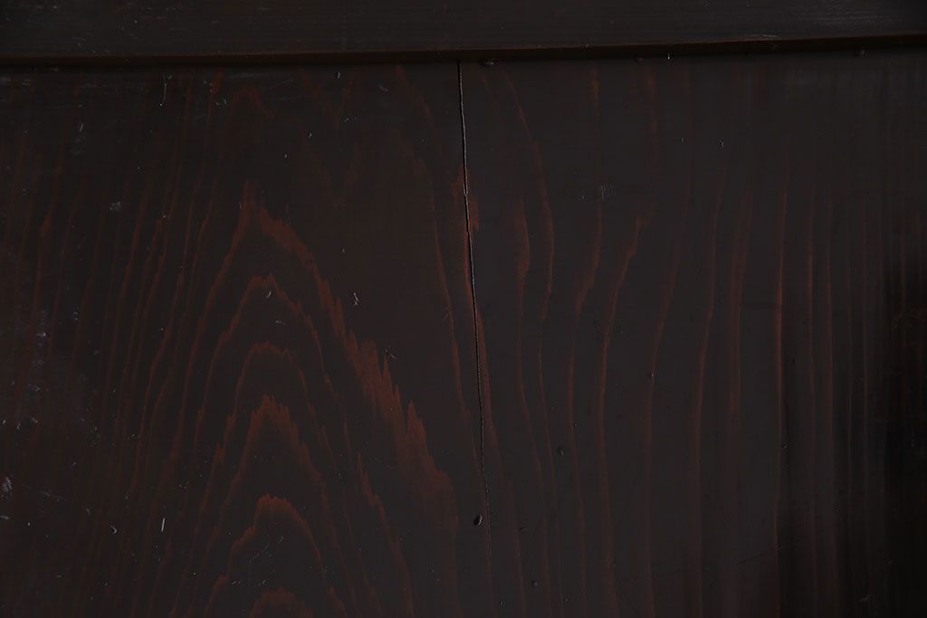 【商談品】古民具　古さを感じる木の質感　明治期の板戸(引き戸、建具)3枚組