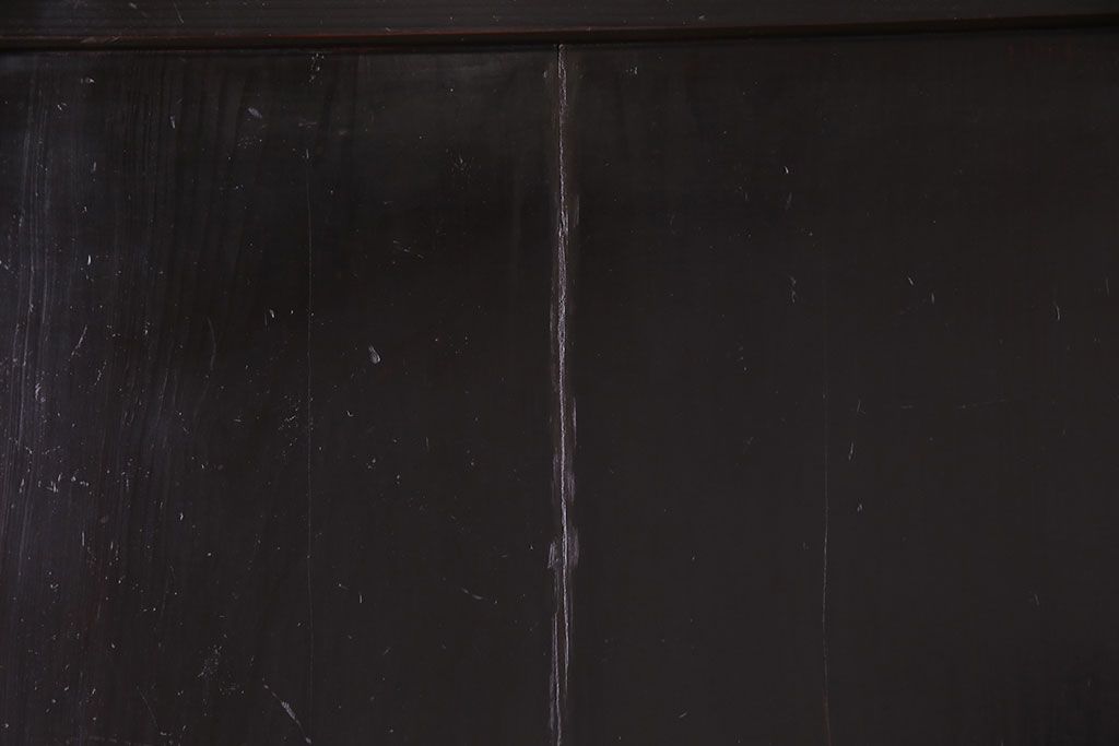 【商談品】古民具　古さを感じる木の質感　明治期の板戸(引き戸、建具)3枚組