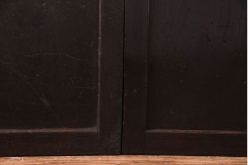 【商談品】古民具　古さを感じる木の質感　明治期の板戸(引き戸、建具)3枚組