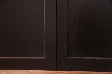 【商談品】古民具　古さを感じる木の質感　明治期の板戸(引き戸、建具)3枚組