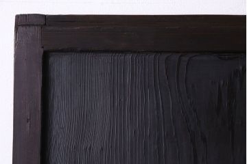 【商談品】古民具　古さを感じる木の質感　明治期の板戸(引き戸、建具)3枚組