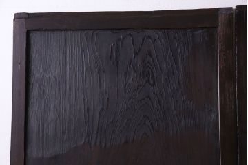 【商談品】古民具　古さを感じる木の質感　明治期の板戸(引き戸、建具)3枚組