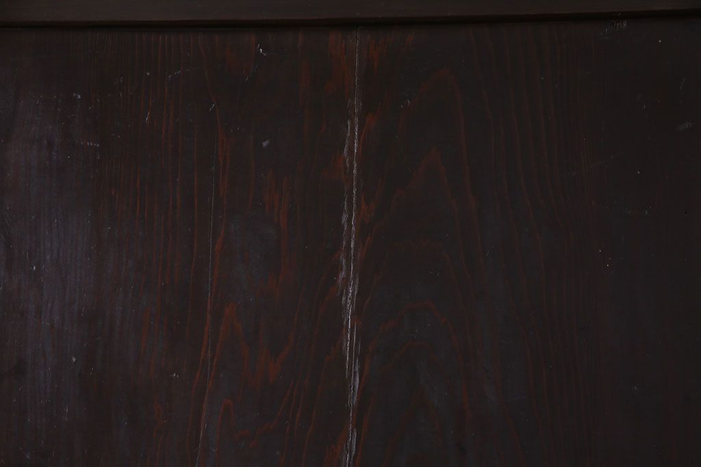 【商談品】古民具　古さを感じる木の質感　明治期の板戸(引き戸、建具)3枚組