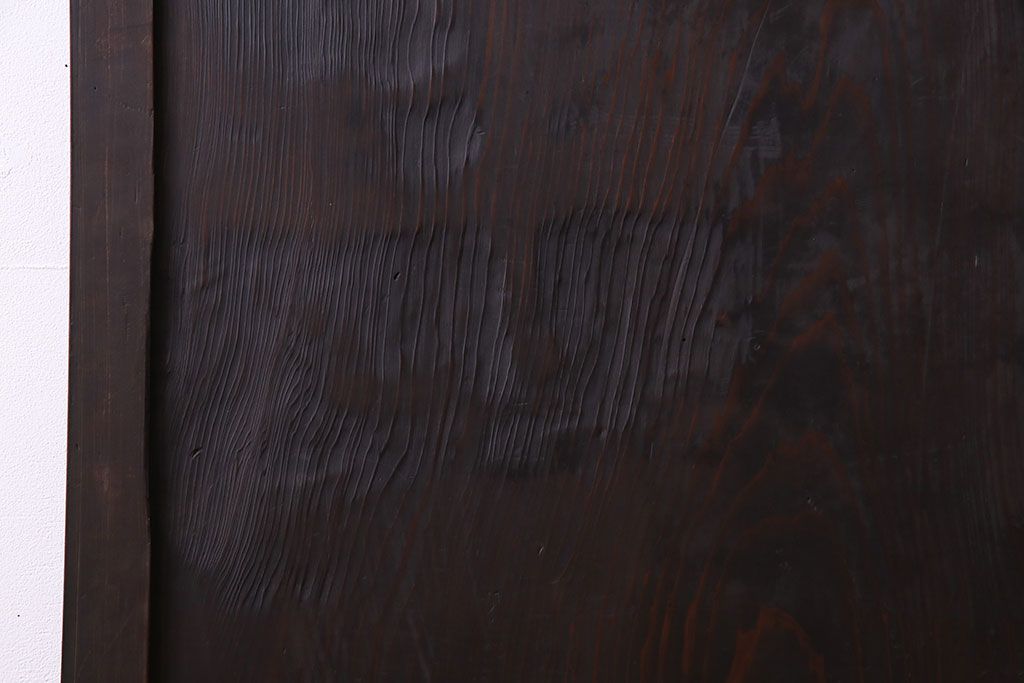 【商談品】古民具　古さを感じる木の質感　明治期の板戸(引き戸、建具)3枚組