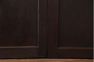 【商談品】古民具　古さを感じる木の質感　明治期の板戸(引き戸、建具)3枚組