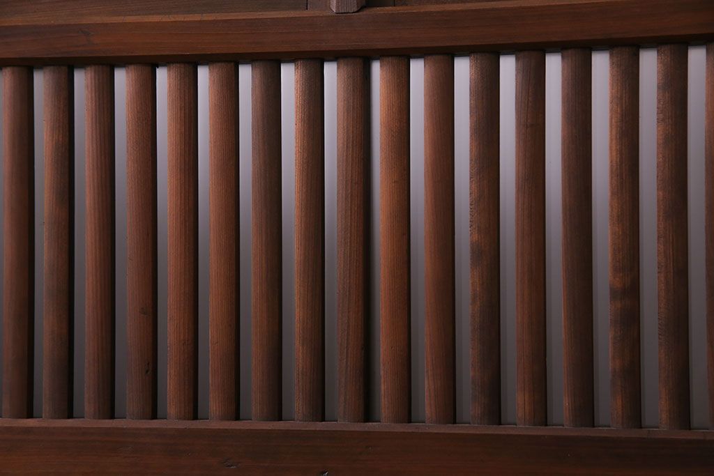 和製アンティーク　明るい和の空間を演出する上品なガラス戸(引き戸、建具)4枚組