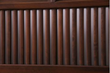 和製アンティーク　明るい和の空間を演出する上品なガラス戸(引き戸、建具)4枚組