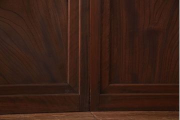 和製アンティーク　明るい和の空間を演出する上品なガラス戸(引き戸、建具)4枚組