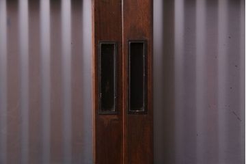 和製アンティーク　明るい和の空間を演出する上品なガラス戸(引き戸、建具)4枚組