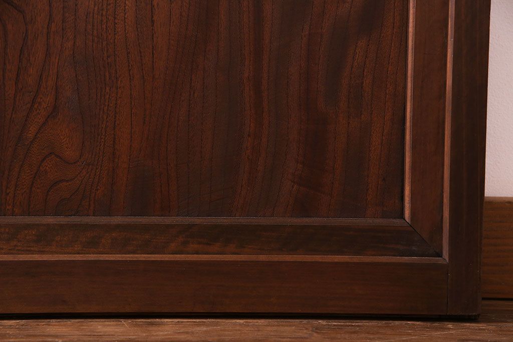 和製アンティーク　明るい和の空間を演出する上品なガラス戸(引き戸、建具)4枚組