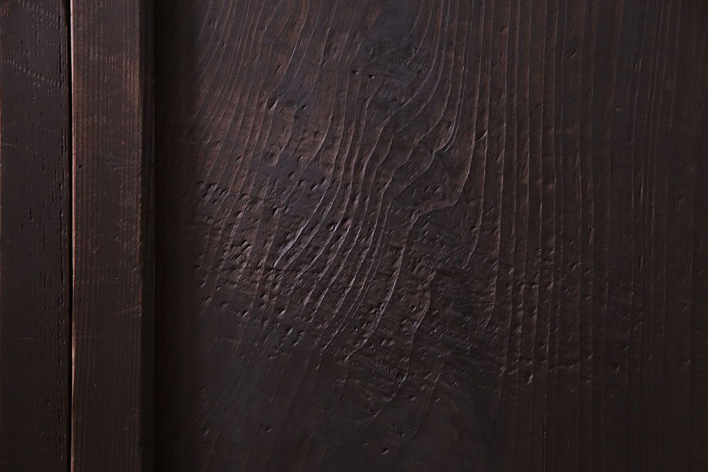 【U様ご成約分】大正ロマン　ノスタルジックな雰囲気が漂うガラス戸(引き戸、建具)2枚セット