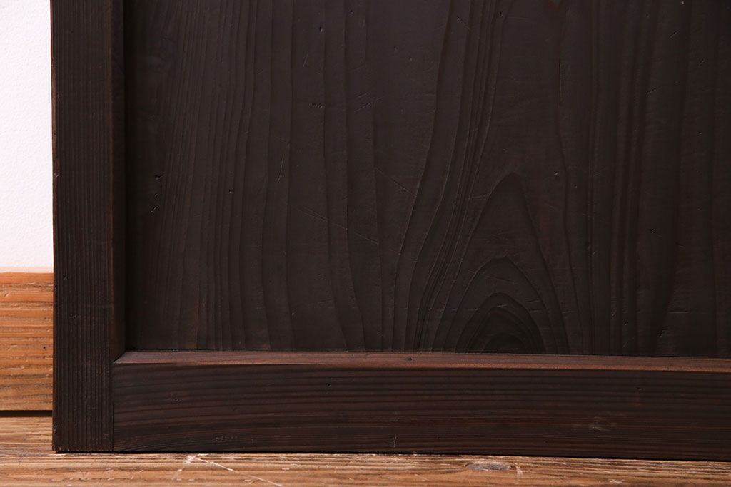 【U様ご成約分】大正ロマン　ノスタルジックな雰囲気が漂うガラス戸(引き戸、建具)2枚セット