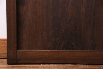 【U様ご成約分】大正ロマン　ノスタルジックな雰囲気が漂うガラス戸(引き戸、建具)2枚セット