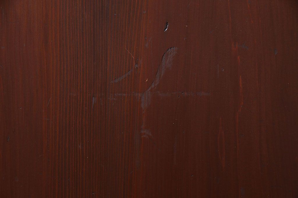 大正ロマン　漆塗りで上質な幅広ガラス帯戸(引き戸、ガラス戸)2枚セット