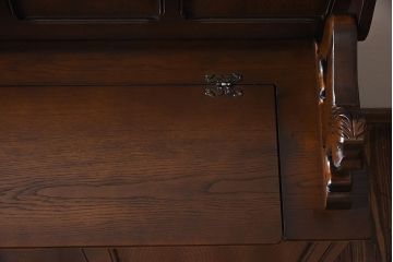 中古　イギリス家具　重厚さを感じるモンクスベンチ(サイドボード、長椅子、飾り台)