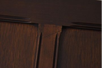 中古　イギリス家具　重厚さを感じるモンクスベンチ(サイドボード、長椅子、飾り台)