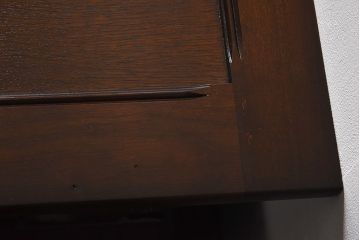 中古　イギリス家具　重厚さを感じるモンクスベンチ(サイドボード、長椅子、飾り台)