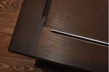 中古　イギリス家具　重厚さを感じるモンクスベンチ(サイドボード、長椅子、飾り台)