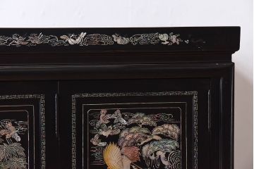 中古　ゴージャスな螺鈿ローボード(サイドボード、チェスト、飾り台)