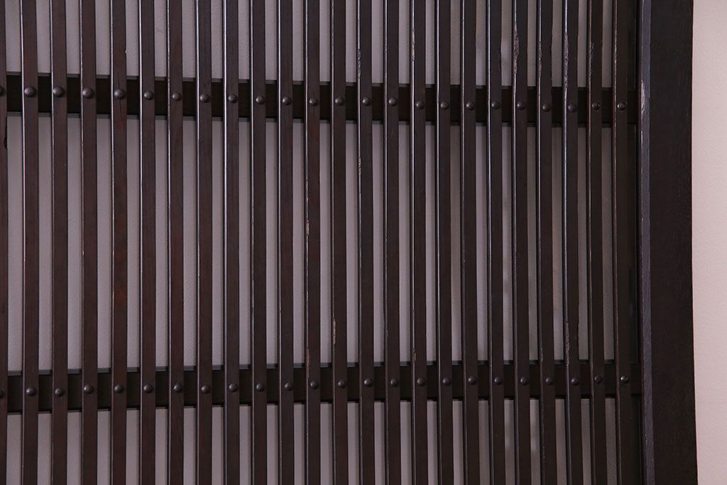 和製アンティーク　金具がアクセントのモダンな蔵戸(引き戸、建具、玄関戸)