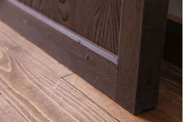 和製アンティーク　金具がアクセントのモダンな蔵戸(引き戸、建具、玄関戸)