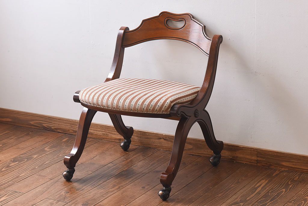 中古　DREXEL HERITAGE(ドレクセルヘリテイジ)　ESPERANTO(エスペラント)　キャスター付きサイドチェア(定価約20万円)(1)