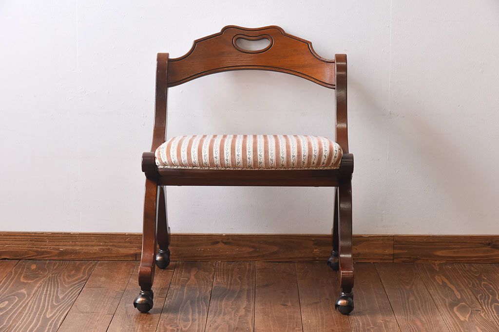 中古　DREXEL HERITAGE(ドレクセルヘリテイジ)　ESPERANTO(エスペラント)　キャスター付きサイドチェア(定価約20万円)(1)