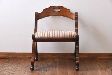 中古　DREXEL HERITAGE(ドレクセルヘリテイジ)　ESPERANTO(エスペラント)　キャスター付きサイドチェア(定価約20万円)(1)