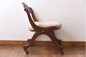 中古　DREXEL HERITAGE(ドレクセルヘリテイジ)　ESPERANTO(エスペラント)　キャスター付きサイドチェア(定価約20万円)(1)