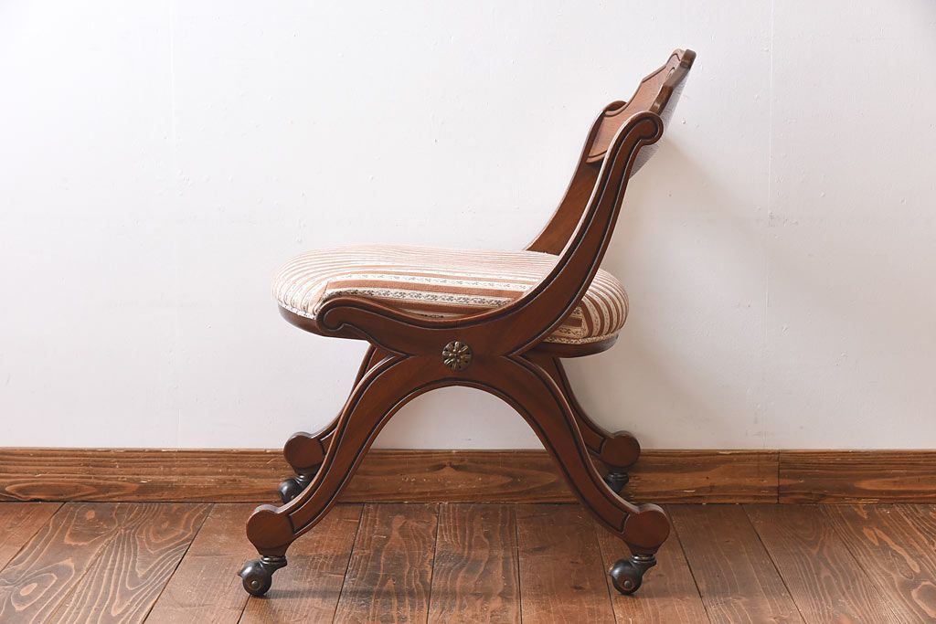 中古　DREXEL HERITAGE(ドレクセルヘリテイジ)　ESPERANTO(エスペラント)　キャスター付きサイドチェア(定価約20万円)(1)