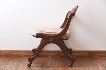 中古　DREXEL HERITAGE(ドレクセルヘリテイジ)　ESPERANTO(エスペラント)　キャスター付きサイドチェア(定価約20万円)(1)