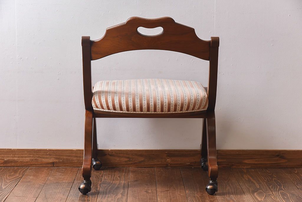 中古　DREXEL HERITAGE(ドレクセルヘリテイジ)　ESPERANTO(エスペラント)　キャスター付きサイドチェア(定価約20万円)(1)