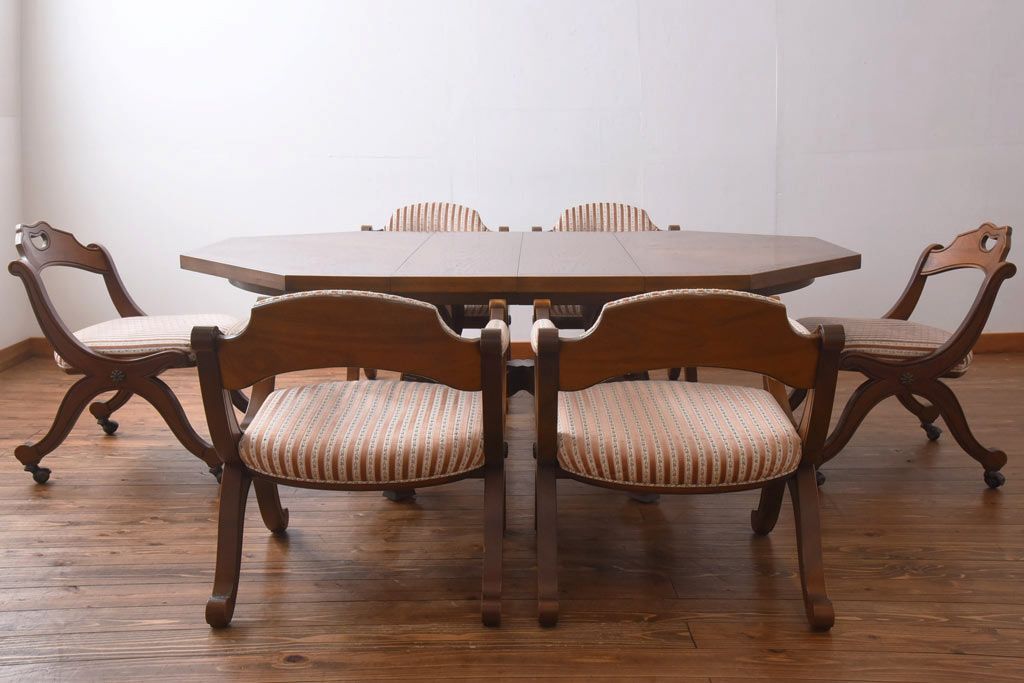 中古　DREXEL HERITAGE(ドレクセルヘリテイジ)　ESPERANTO(エスペラント)　キャスター付きサイドチェア(定価約20万円)(1)