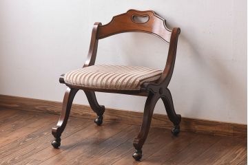 中古　DREXEL HERITAGE(ドレクセルヘリテイジ)　ESPERANTO(エスペラント)　キャスター付きサイドチェア(定価約20万円)(2)