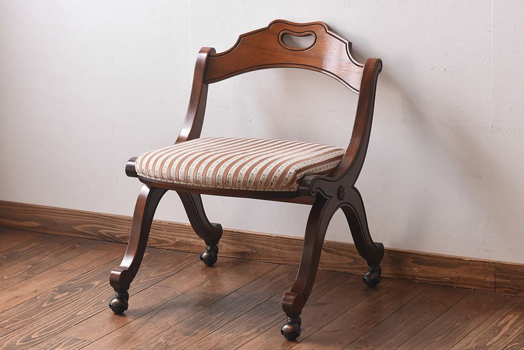 中古　DREXEL HERITAGE(ドレクセルヘリテイジ)　ESPERANTO(エスペラント)　キャスター付きサイドチェア(定価約20万円)(2)