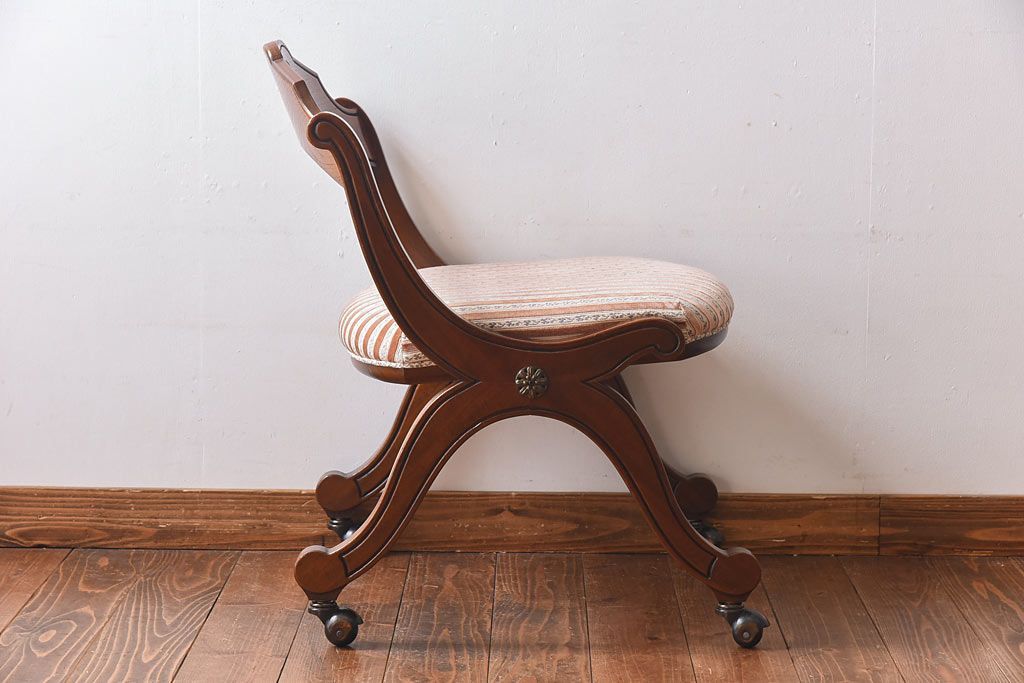 中古　DREXEL HERITAGE(ドレクセルヘリテイジ)　ESPERANTO(エスペラント)　キャスター付きサイドチェア(定価約20万円)(2)