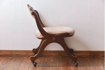 中古　DREXEL HERITAGE(ドレクセルヘリテイジ)　ESPERANTO(エスペラント)　キャスター付きサイドチェア(定価約20万円)(2)