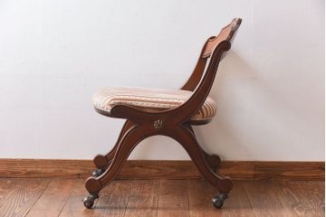 中古　DREXEL HERITAGE(ドレクセルヘリテイジ)　ESPERANTO(エスペラント)　キャスター付きサイドチェア(定価約20万円)(2)