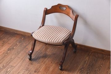 中古　DREXEL HERITAGE(ドレクセルヘリテイジ)　ESPERANTO(エスペラント)　キャスター付きサイドチェア(定価約20万円)(2)