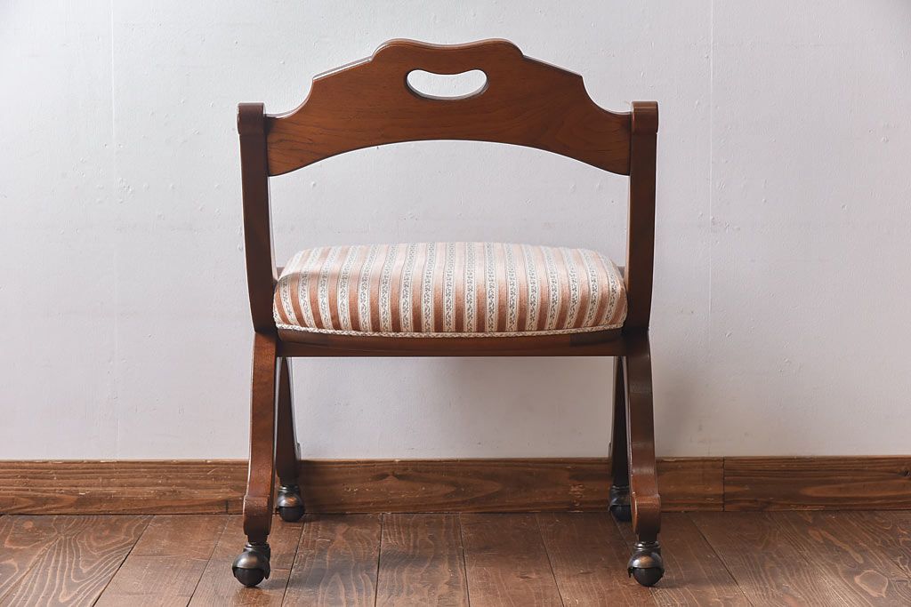 中古　DREXEL HERITAGE(ドレクセルヘリテイジ)　ESPERANTO(エスペラント)　キャスター付きサイドチェア(定価約20万円)(2)