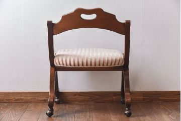 中古　DREXEL HERITAGE(ドレクセルヘリテイジ)　ESPERANTO(エスペラント)　キャスター付きサイドチェア(定価約20万円)(2)