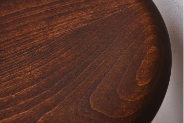 アンティーク雑貨　ラフジュ工房オリジナル　シンプルな細身の鉄脚が魅力の丸スツール(椅子、チェア)