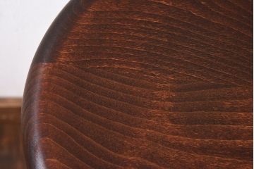 アンティーク雑貨　ラフジュ工房オリジナル　濃い色味のペイント!鉄脚丸スツール(椅子、チェア)