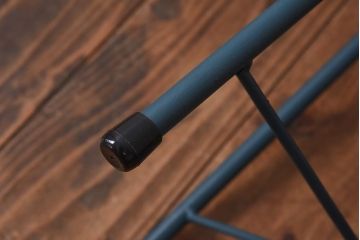 アンティーク雑貨　ラフジュ工房オリジナル　濃い色味のペイント!鉄脚丸スツール(椅子、チェア)