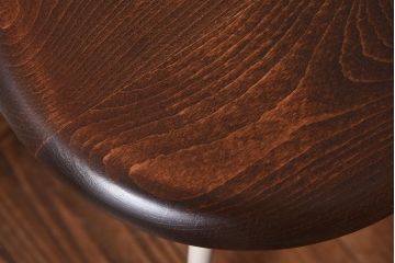 アンティーク雑貨　ラフジュ工房オリジナル　ナチュラルペイントが愛らしい鉄脚丸スツール(椅子、チェア)(2)