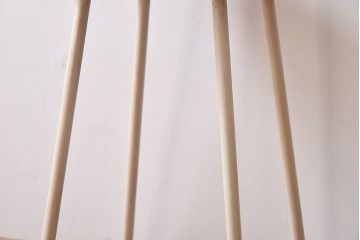 アンティーク雑貨　ラフジュ工房オリジナル　ナチュラルペイントが愛らしい鉄脚丸スツール(椅子、チェア)(2)