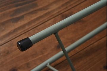 アンティーク雑貨　ラフジュ工房オリジナル　ナチュラルペイントが愛らしい鉄脚丸スツール(椅子、チェア)(3)