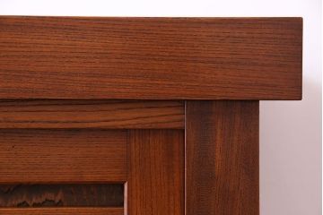 ビンテージ家具　ビンテージ　国産手造り　木肌のあたたかみが魅力のケヤキ製車箪笥(帳場箪笥、戸棚)