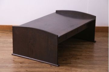 アンティーク家具　古民具・骨董　総栗材　素朴な木の質感が味わい深い文机(ローテーブル、センターテーブル)